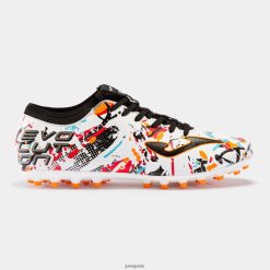 Joma Bottes de football Evolution 23 Grass artificiels orange noir blanc - Joma Chaussure 848X8P2419