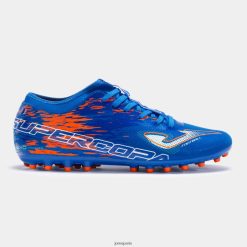 Joma Bottes de football Supercopa 23 Grass artificiels corail bleu royal - Joma Chaussure 848X8P832
