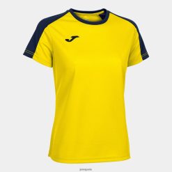 Joma Championnat Eco à manches courtes de chemise bleu marine jaune - Joma Paris 848X8P2382