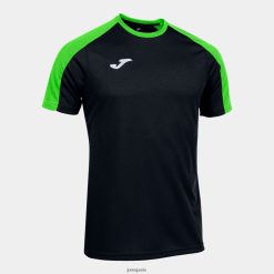 Joma Championnat Eco à manches courtes de chemise vert fluorescent noir - Joma France 848X8P3177