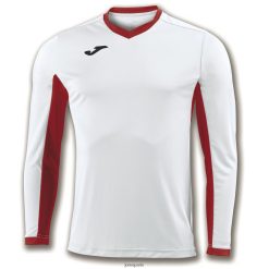 Joma Championnat de chemises à manches longues IV rouge blanc - Joma France 848X8P500