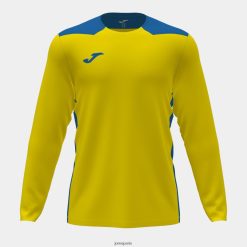 Joma Championnat de chemises à manches longues VI bleu royal jaune - Joma Paris 848X8P3322