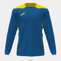 Joma Championnat de chemises à manches longues VI jaune bleu royal - Joma France 848X8P3067