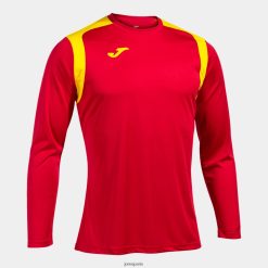 Joma Championnat de chemises à manches longues V jaune rouge - Joma France 848X8P1527
