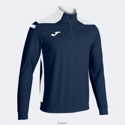 Joma Championnat de sweat-shirt VI blanc bleu marine - Joma Paris 848X8P4177