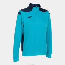 Joma Championnat de sweat-shirt VI bleu marine turquoise fluorescent - Joma France 848X8P2236