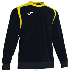 Joma Championnat de sweat-shirt V jaune noir - Joma France 848X8P1402