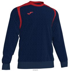 Joma Championnat de sweat-shirt V rouge bleu marine - Joma France 848X8P1466