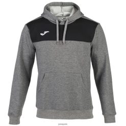 Joma Gagnant du pull à capuchon Noir gris mélange - Joma France 848X8P3412