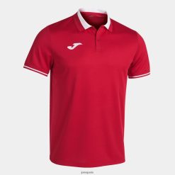 Joma Polo Championnat à manches courtes VI VI blanc rouge - Joma France 848X8P4310