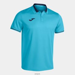 Joma Polo Championnat à manches courtes VI VI bleu marine turquoise fluorescent - Joma France 848X8P3295