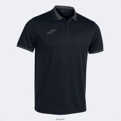 Joma Polo Championnat à manches courtes VI VI gris foncé noir - Joma France 848X8P1021
