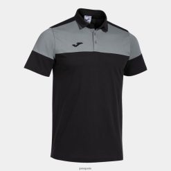 Joma Polo Shirt Crew Crew V gris noir - Joma Paris 848X8P626