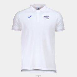Joma Polo à manches courtes et fédération de tennis italien et de palette blanc - Joma France 848X8P84