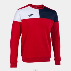 Joma Sweat-shirt Crew V Blanc bleu marine rouge - Joma Paris 848X8P1101