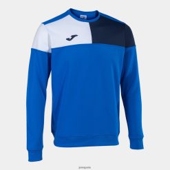 Joma Sweat-shirt Crew V Royal Blue Navy Blue Blanc - Joma Paris 848X8P7
