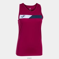 Joma T-shirt sans manches Blanc bleu marine cramoisi - Joma France 848X8P1955