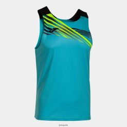 Joma T-shirt sans manches Elite x Noir turquoise fluorescent - Joma France 848X8P4459
