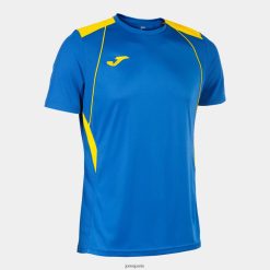 Joma chemise Championnat à manches courtes VII jaune bleu royal - Joma France 848X8P407