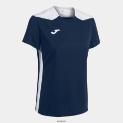 Joma chemise Championnat à manches courtes VI blanc bleu marine - Joma France 848X8P2002