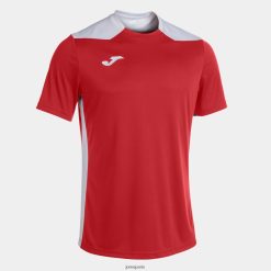 Joma chemise Championnat à manches courtes VI blanc rouge - Joma Paris 848X8P3261