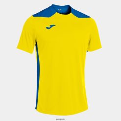 Joma chemise Championnat à manches courtes VI bleu royal jaune - Joma France 848X8P3097