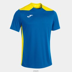 Joma chemise Championnat à manches courtes VI jaune bleu royal - Joma France 848X8P1412