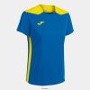 Joma chemise Championnat à manches courtes VI jaune bleu royal - Joma Paris 848X8P3682