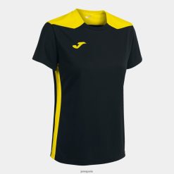 Joma chemise Championnat à manches courtes VI jaune noir - Joma Paris 848X8P3678
