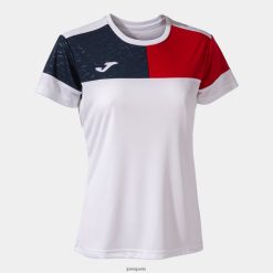 Joma chemise Crew à manches courtes V bleu marine rouge blanc - Joma Paris 848X8P1911