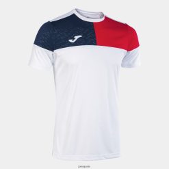 Joma chemise Crew à manches courtes V bleu marine rouge blanc - Joma Paris 848X8P882