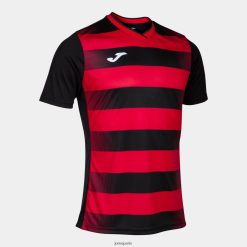 Joma chemise à manches courtes Europa V rouge noir - Joma France 848X8P4290