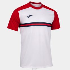 Joma chemise à manches courtes hispa iv rouge blanc - Joma France 848X8P1328