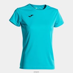 Joma chemise à manches courtes turquoise fluorescente - Joma Paris 848X8P2035
