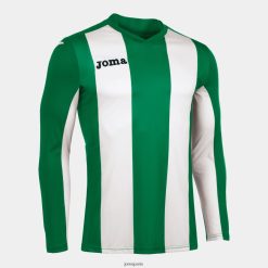 Joma chemise à manches longues Pise blanc vert - Joma Paris 848X8P988