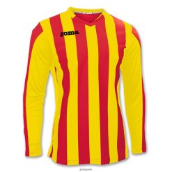 Joma chemise à manches longues copa jaune rouge - Joma Paris 848X8P3253