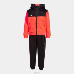 Joma parc junior survêtement corail fluorescent noir - Joma France 848X8P2809