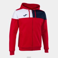 Joma équipage de veste à capuche V Blanc bleu marine rouge - Joma France 848X8P1145