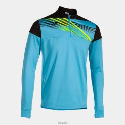 Joma sweat-shirt elite x Noir turquoise fluorescent - Joma Paris 848X8P203