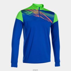 Joma sweat-shirt elite x vert fluorescent du bleu royal - Joma France 848X8P1147